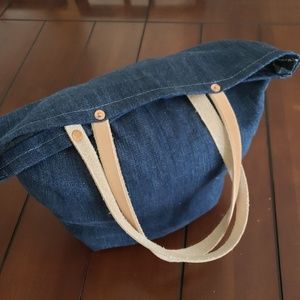 Upcycled denim tote